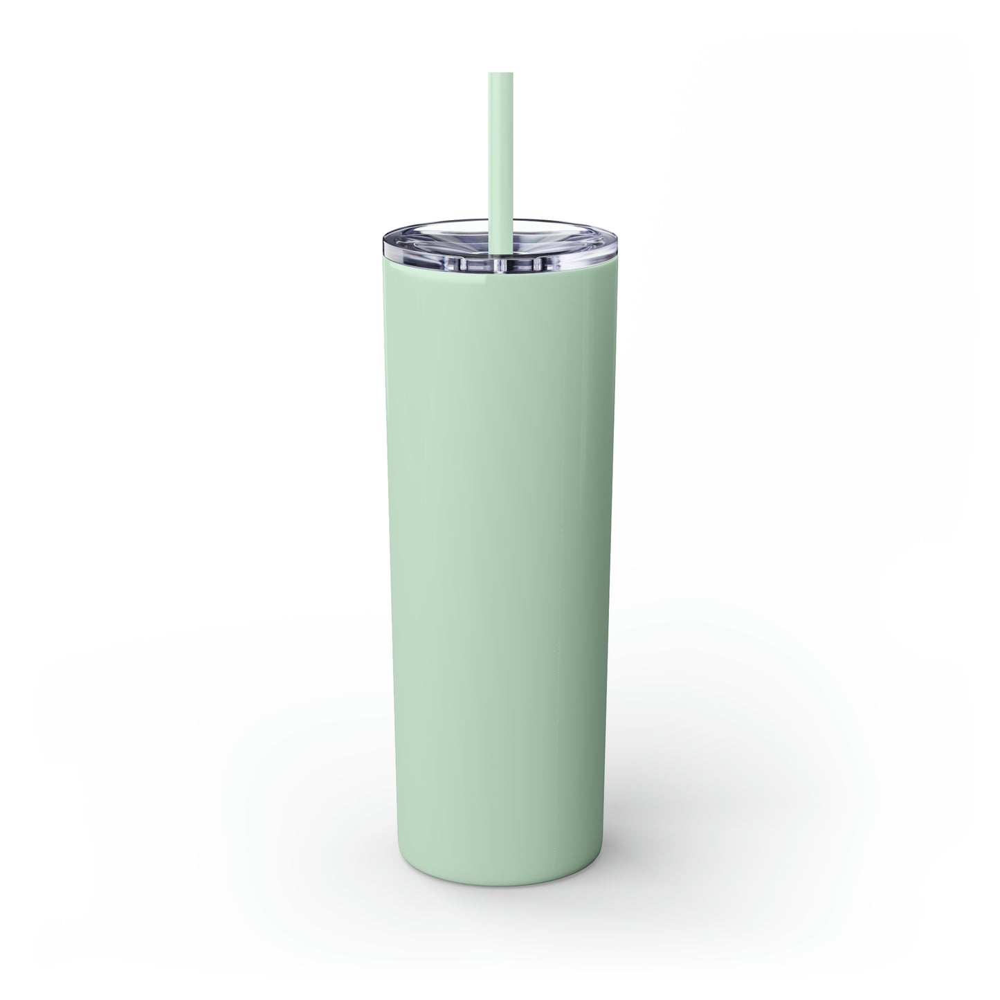 GOOD MORNING - Skinny Tumbler with Straw, 20oz