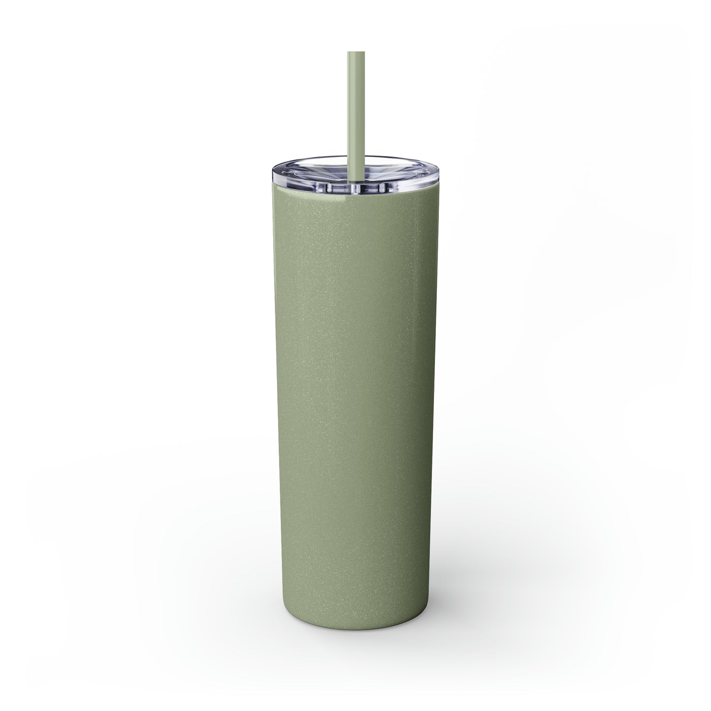 GOOD MORNING - Skinny Tumbler with Straw, 20oz